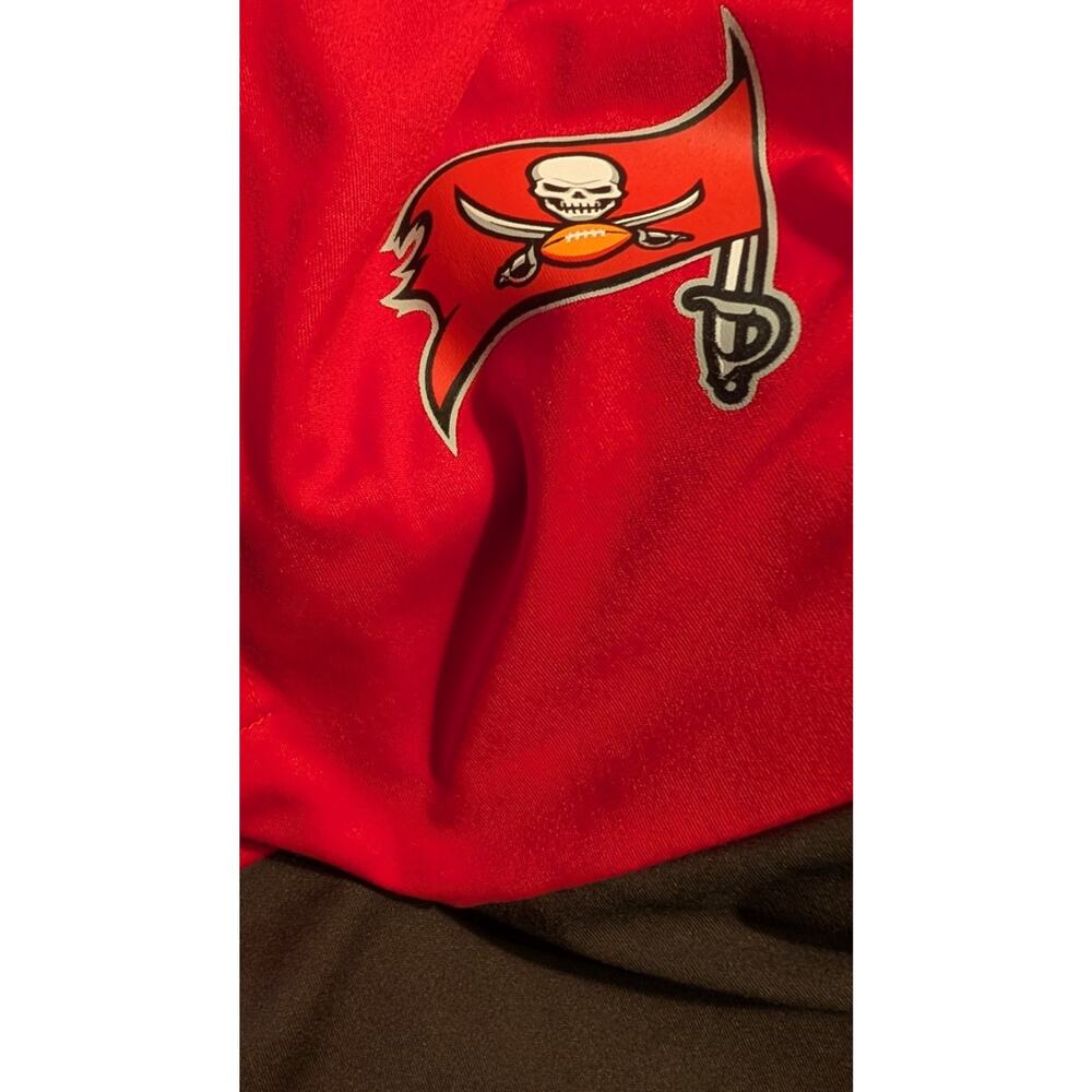Tampa Bay Buccaneers NFL Lightweight‎ 1/4 Zip Jacket Men's Size XL Red Black - Picture 5 of 7